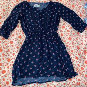 Abercrombie kids flower sleeve dress